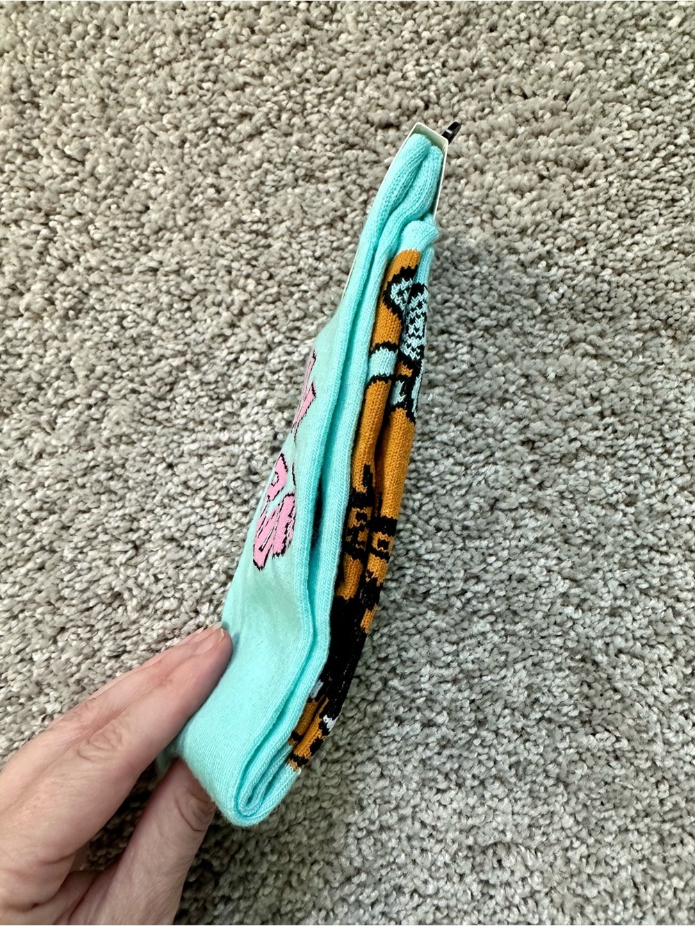 Scooby Doo 'Ruh Roh' Aqua Crew Socks - Picture 3 of 3